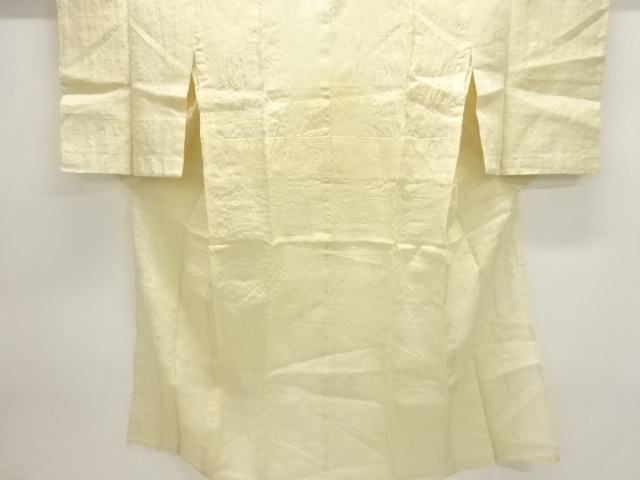 アンティーク　本麻すかし織花模様長襦袢